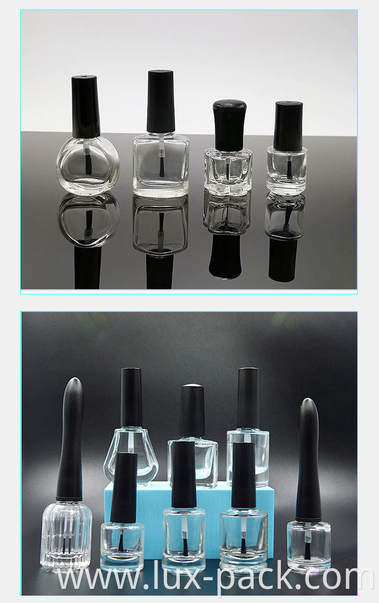 MINL 2ml 10 ml Empty bottle dropper small black glass bottle nail polish for paper board packaging boxes